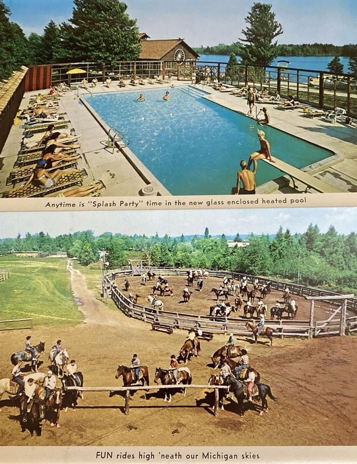 Double JJ Resort (Jack and Jill Ranch) - Old Postcard View